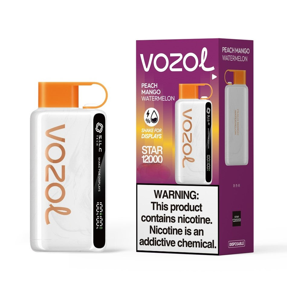 VOZOL STAR 12000 - PEACH MANGO WATERMELON